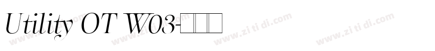 Utility OT W03字体转换